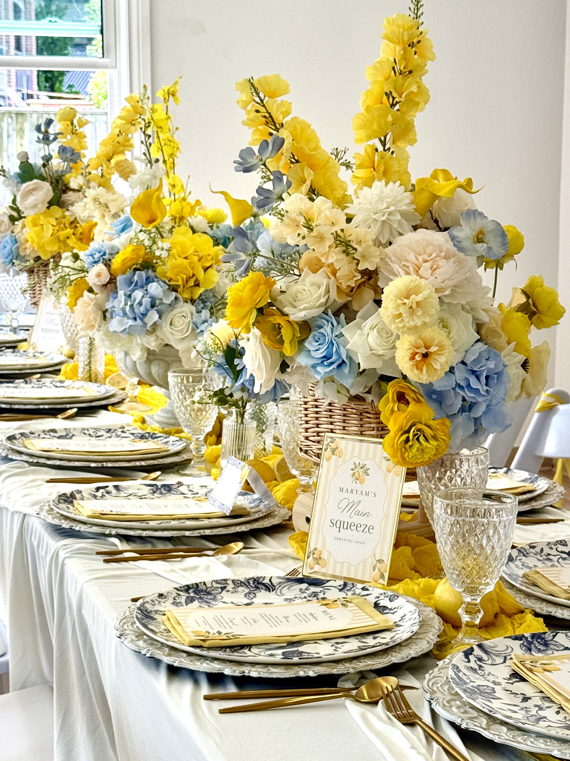 Elegant floral centerpiece by Eden & Oak Events